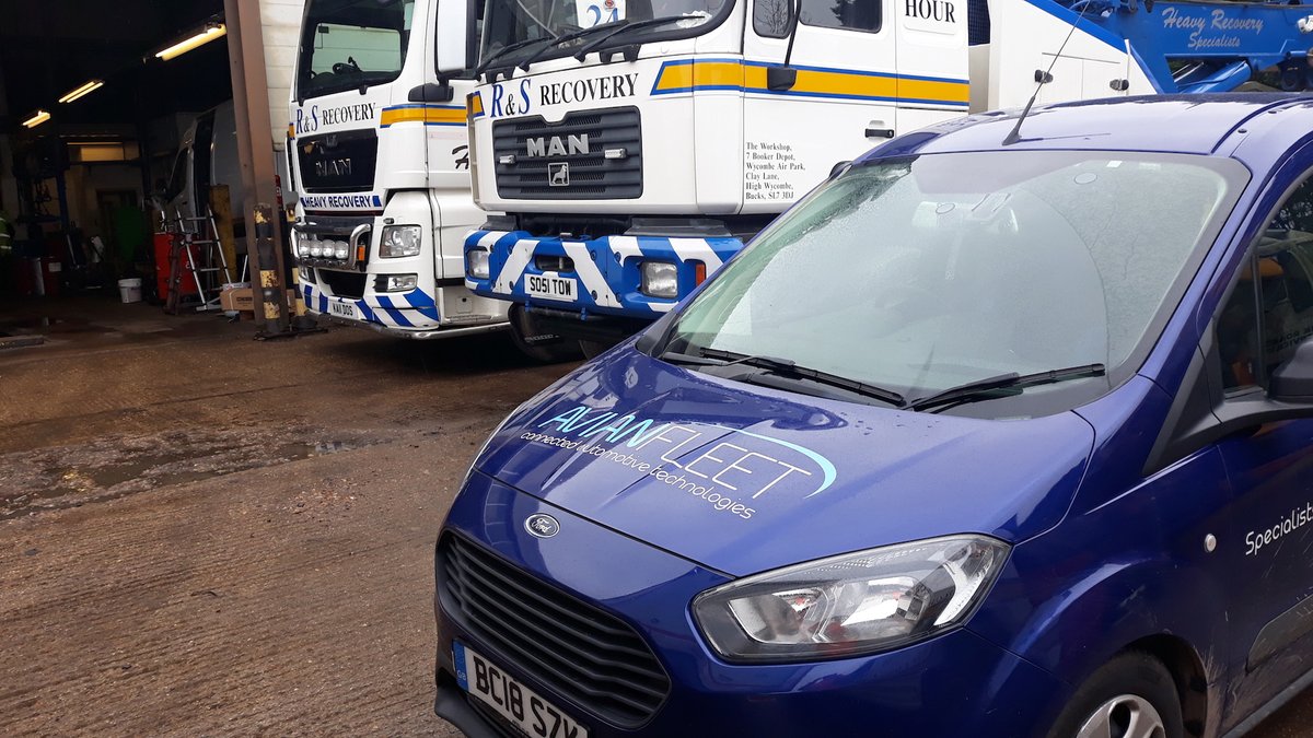 avianfleet's tweet photo. Our engineers have been working their installation magic on these @Teletrac_Nav_UK road beasts in the last week. Thanks to Keith for sharing his Avian engineer day with the wider world. #fleetinstallation #fleettransport #teletracnavman #everydayisdifferent #avianengineer https://t.co/DFCHNuAzJ0