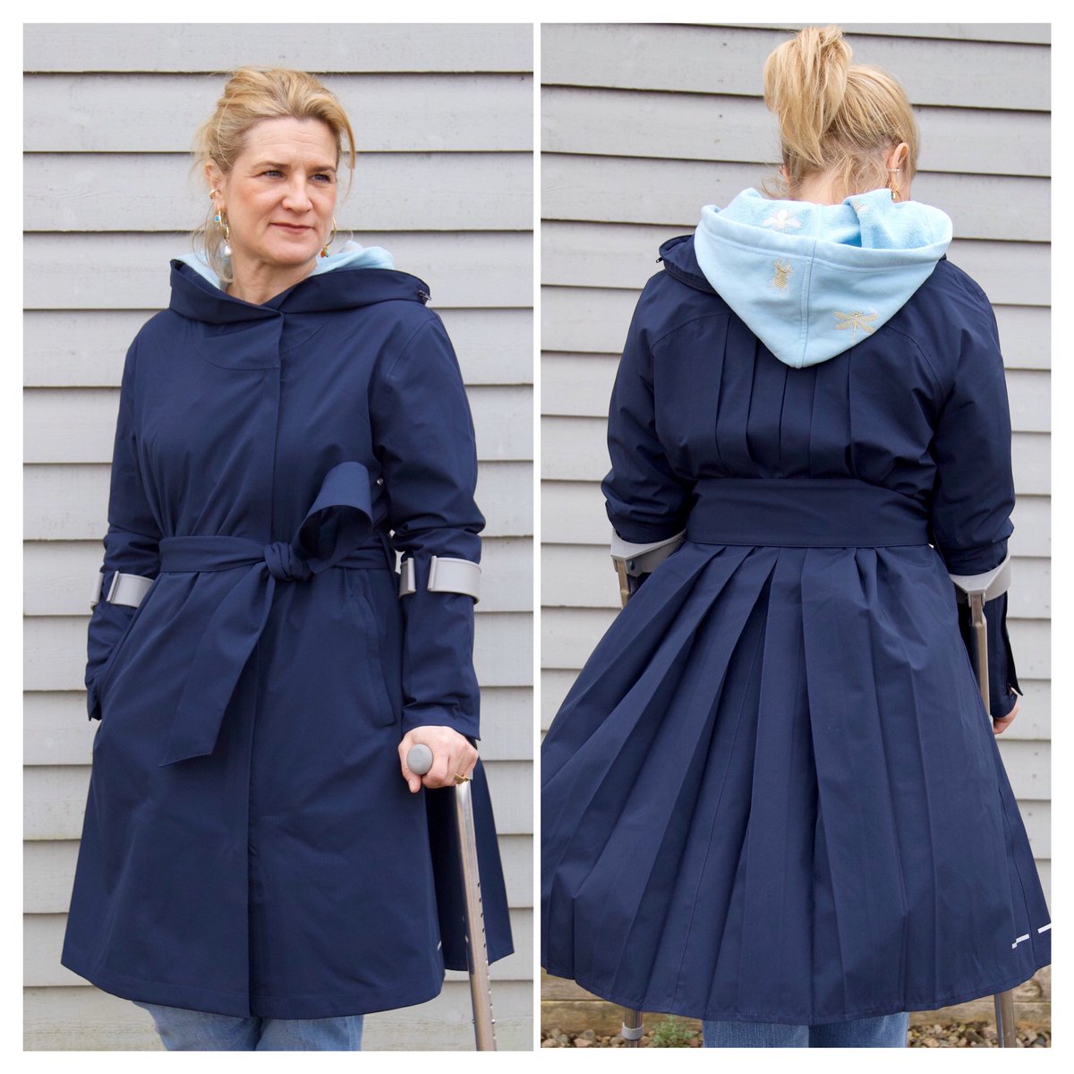 Gorgeous pleated details in our new Æ Rainwear coat 😍 Pure elegance, perfect in rain or shine! #springstyle #freshairtherapy #northnorfolk