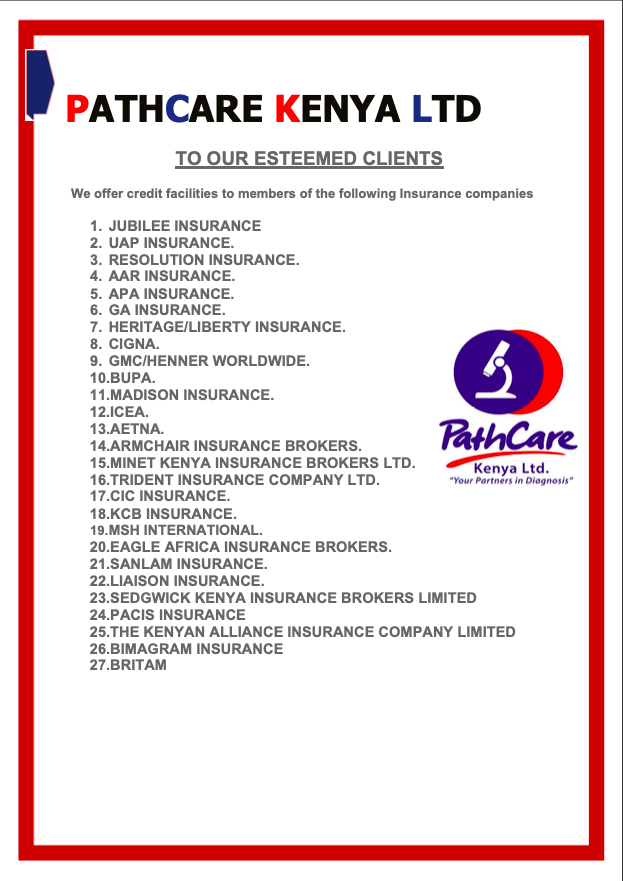 PathcareKenya's tweet photo. 🚨🚨 Insurance Update 🚨 https://t.co/w8PmYQ3I98