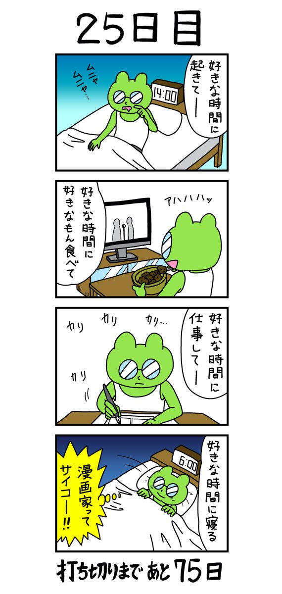 「100日後に打ち切られる漫画家」
25日目 