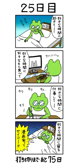 「100日後に打ち切られる漫画家」
25日目 