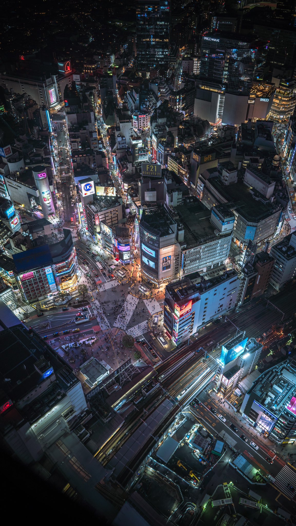 Hisa 眠らない街 東京渋谷の夜景 全て縦写真なのでタップして見てね T Co Oufyow1fx7 Twitter