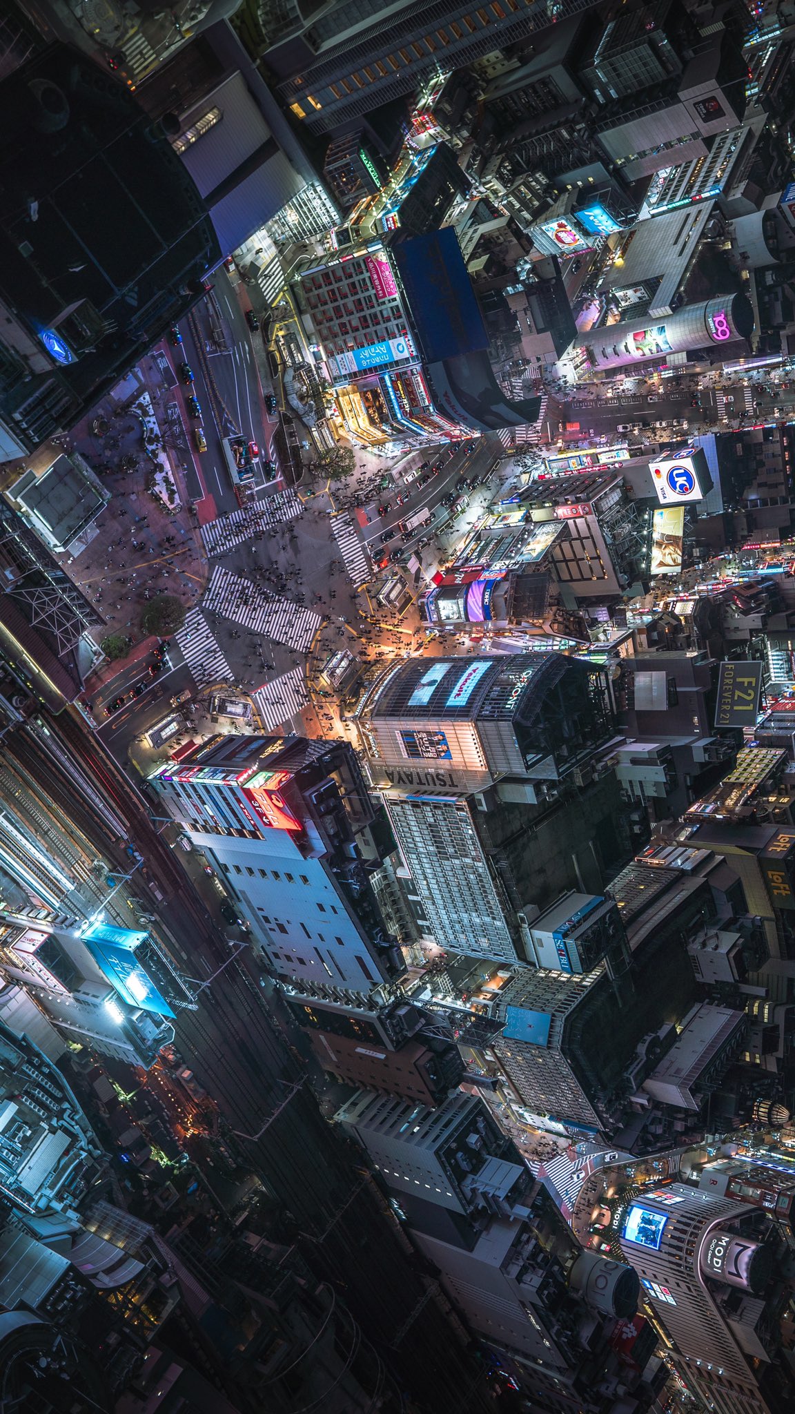 Hisa Su Twitter 眠らない街 東京渋谷の夜景 全て縦写真なのでタップして見てね T Co Oufyow1fx7 Twitter