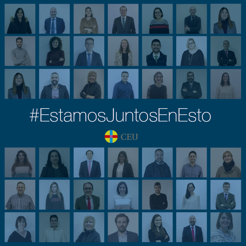 Cuando la gran familia CEU se une, surgen cosas como esta... #EstamosJuntosEnEsto.

Si tú también estás con nosotros en esto, dale a  RT🔃 o comparte tu propia imagen con este Hashtag ¡Queremos llegar muy lejos con este mensaje!