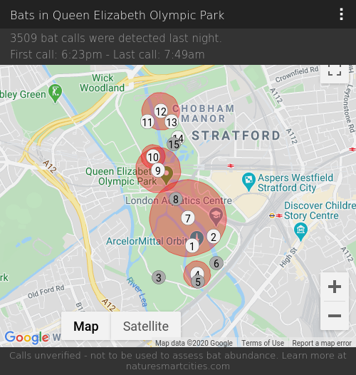bats_london's tweet photo. 3509 bat calls were detected last night, 16-03-2020. https://t.co/DmLxoLycEl