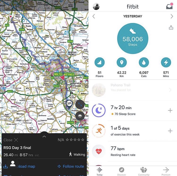 TCA_UKofficial's tweet photo. Day 3 stats 🤓 paths were a lot better but our feet have taken an absolute pounding! Almost at halfway mileage though!
#mileage #sorefeet #blisters #heatrash #charitymiles #fundraiser #fundraising #goodcause #supportus https://t.co/tZvNiC4ijD