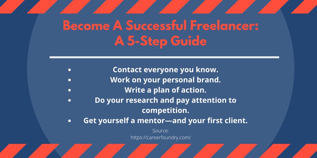 AyinPretty's tweet image. #TuesdayGuide
A motivational guide to become a successful freelancer. It 's good to keep these things in mind.
Source: bit.ly/2vIZ5hv
#FreelancingGuide #workfromhome #freelancer #onlineESLteacher #virtualassistant