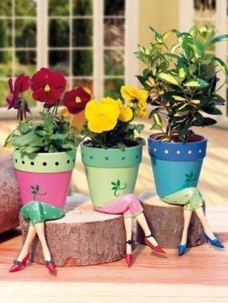 gorodunet's tweet image. Забавные садовые фигурки из цветочных горшков

#своимируками #садовыефигуры #изцветочныхгоршков #креатив