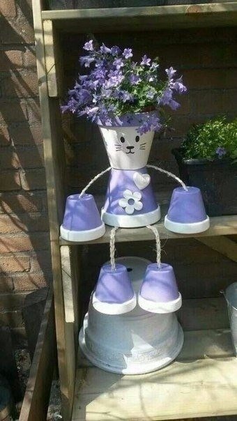 gorodunet's tweet image. Забавные садовые фигурки из цветочных горшков

#своимируками #садовыефигуры #изцветочныхгоршков #креатив