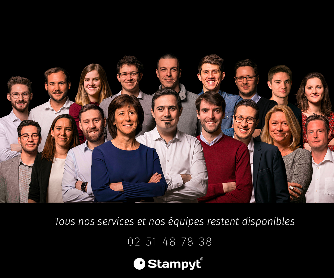 🔴 Information : Stampyt reste disponible !

Suite aux annonces du gouvernement, nous avons tout mis en oeuvre pour assurer la continuité de nos activités.

Tous nos services et nos équipes restent 100% disponibles à distance.

Prenez soin de vous et de vos proches ! 💪