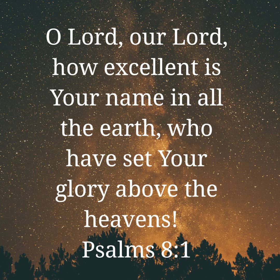 Heavenly Lord, your name is wonderful, your name is excellent