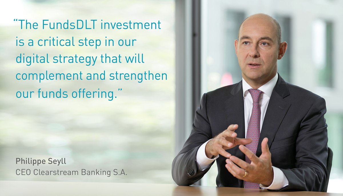 💪 We’re growing our business, even while we’re working from home: #Clearstream is delighted to announce its Series A investment in <a href="/FundsDLT/">FundsDLT</a>, a #Luxembourg-based #blockchain platform for the #funds industry. bit.ly/2UhLPIG