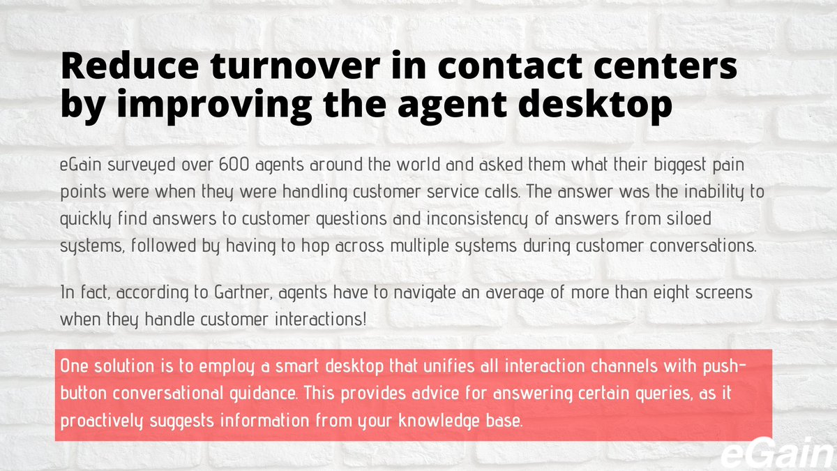 eGain's tweet photo. Provide your customer service agents the right tools for the job. Make their work easier. #AgentDesktop #ContactCenter #EmployeeEngagement https://t.co/xElGx4s3D8