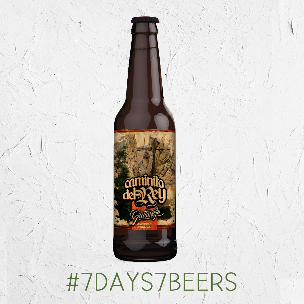 olverabeerfest's tweet photo. Segundo día del reto #7days7beers de @craftesanos con esta Caminito del Rey, la APA de @gaitanejo , de tonos rojizos, espuma fina, aroma lupulado y sabor perfectamente equilibrado entre malta y lúpulo 🍻 https://t.co/2689wvpHpd