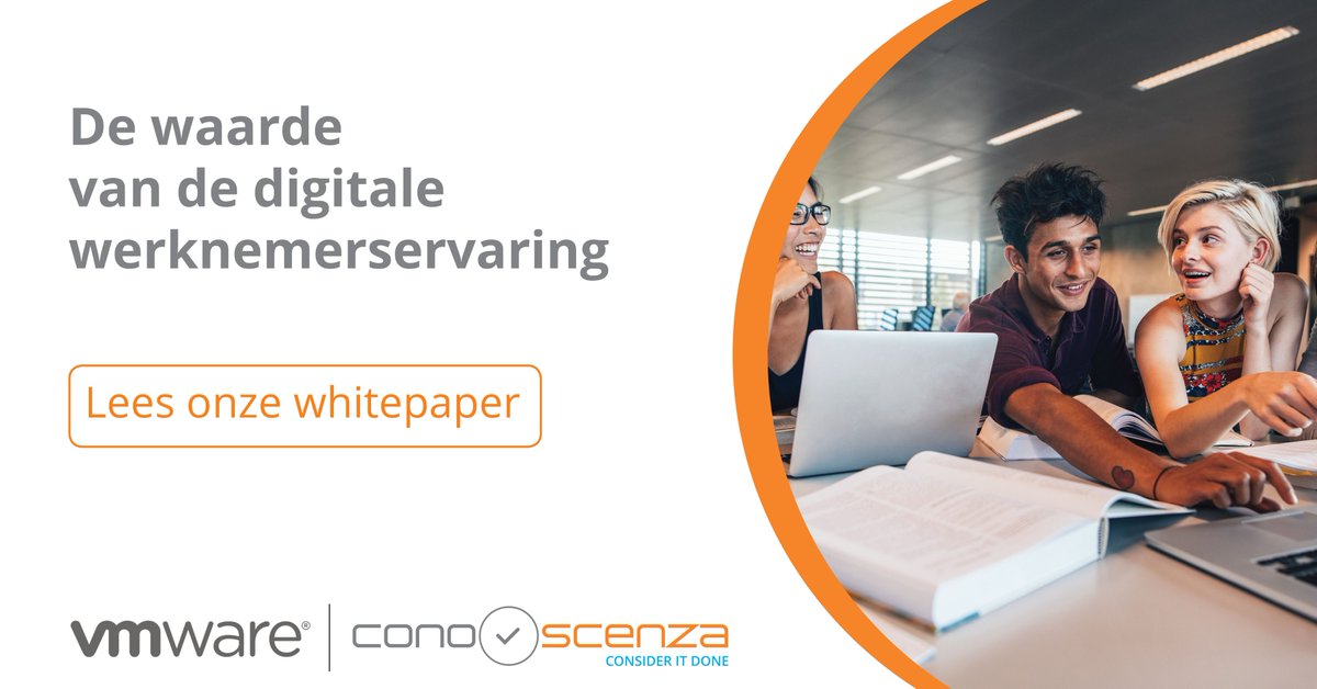 ConoScenzaBV's tweet image. Welke eisen stellen werknemers aan de digitale werkplek?
In deze whitepaper lees je de resultaten uit een wereldwijd onderzoek door VMware: conoscenza.nl/de-waarde-van-… #digitalewerkplek #digitaletransformatie