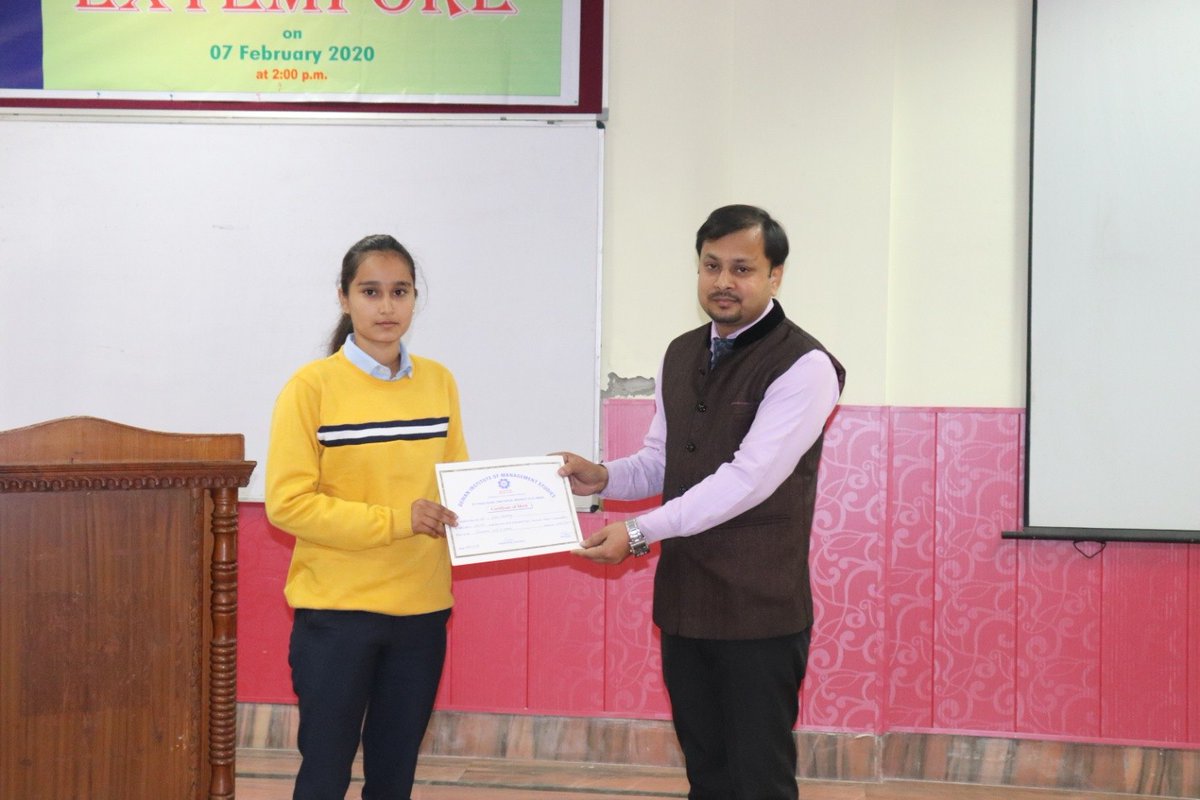 dewangrp's tweet photo. DEWAN INSTITUTE OF MANAGEMENT STUDIES, BBA ORGANISED AN EXTEMPORE COMPETITION, ON 07-02-2020, FOR THE FUTURE MANAGERS TO LEARN THE ART OF SPEAKING AND PRESENTING THEIR VIEW POINTS IN FRONT OF THE AUDIENCE.
#dvsgi #dewangroup #meerut #dims #BBA #ExtemporeCompetition https://t.co/u86R2DHsOm