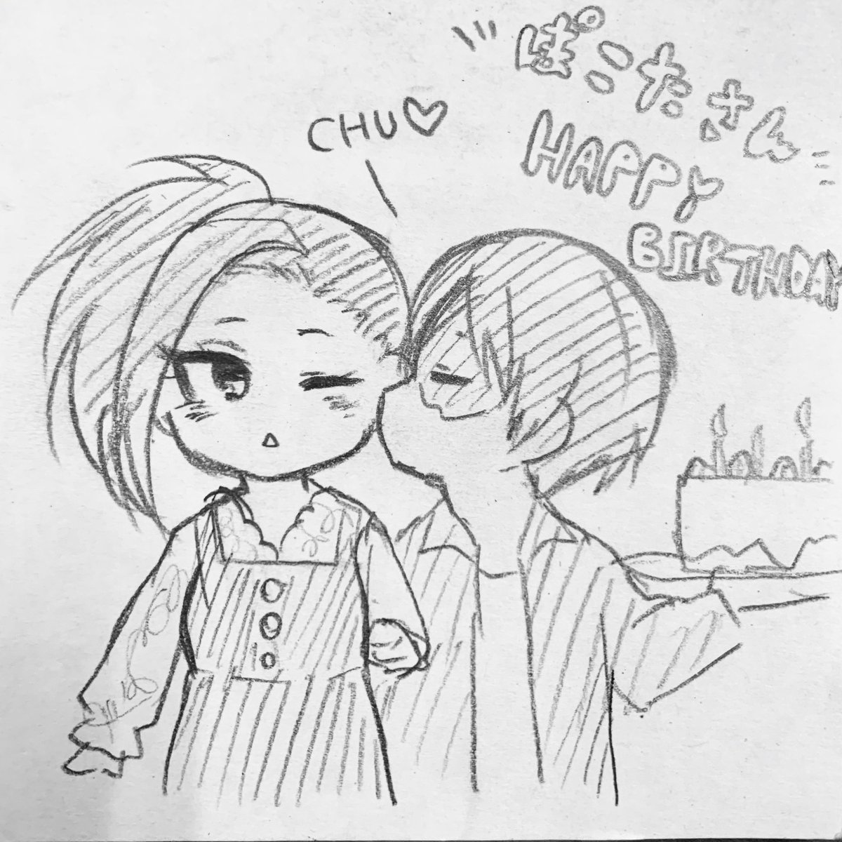 @k10e3 
ぽこたさんお誕生日おめでとうございます〜!
ぽこたさんが描かれるイラストやお話が大好きです!これからも素敵なとどももライフを送ってくださいね??? 