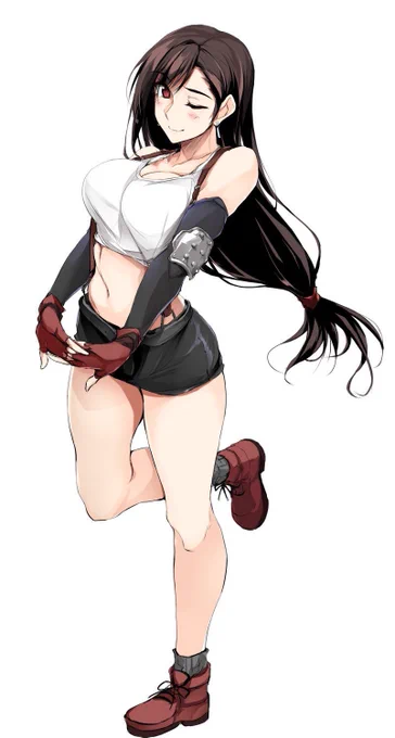 以前描いたティファさん 