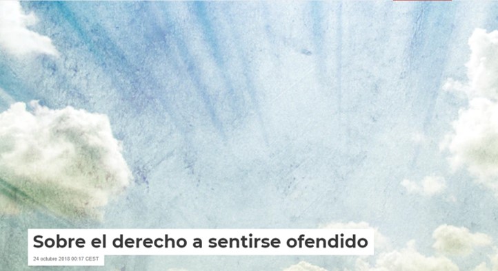 UOdivulga's tweet photo. Hoy os recomendamos un artículo escrito por @PresnoLinera de @uniovi_info en la plataforma @Conversation_E "Sobre el derecho a sentirse ofendido" y que fue publicado en 2018 https://t.co/tC0ya6GeGH
#YoMeQuedoEnCasa #FrenarLaCurva #Lecturas2 https://t.co/ysUJImXIqq