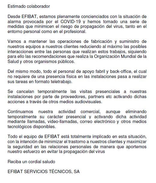 Efibat Spain tweet media