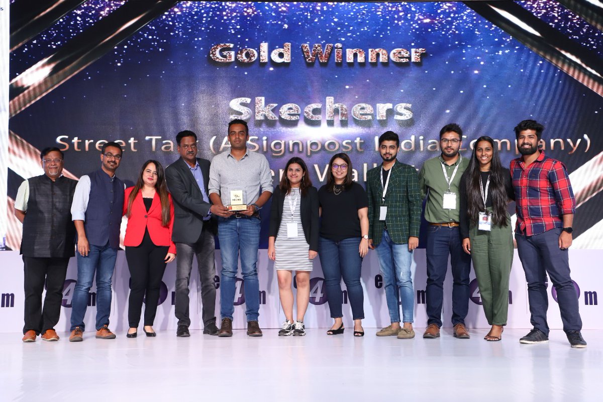 SignpostIndiaHQ's tweet photo. We are proud to have bagged 9 Metals at the NEONS OOH Awards 2020, by @e4mtweets Kudos to the team!
Would like to thank @SkechersIndia @TataPravesh @UTDBofficial for joining hands for the campaigns.
#SignpostIndia #StreetTalk #NEONSOOH #Awards #DOOH #OOH https://t.co/fjClonZhka