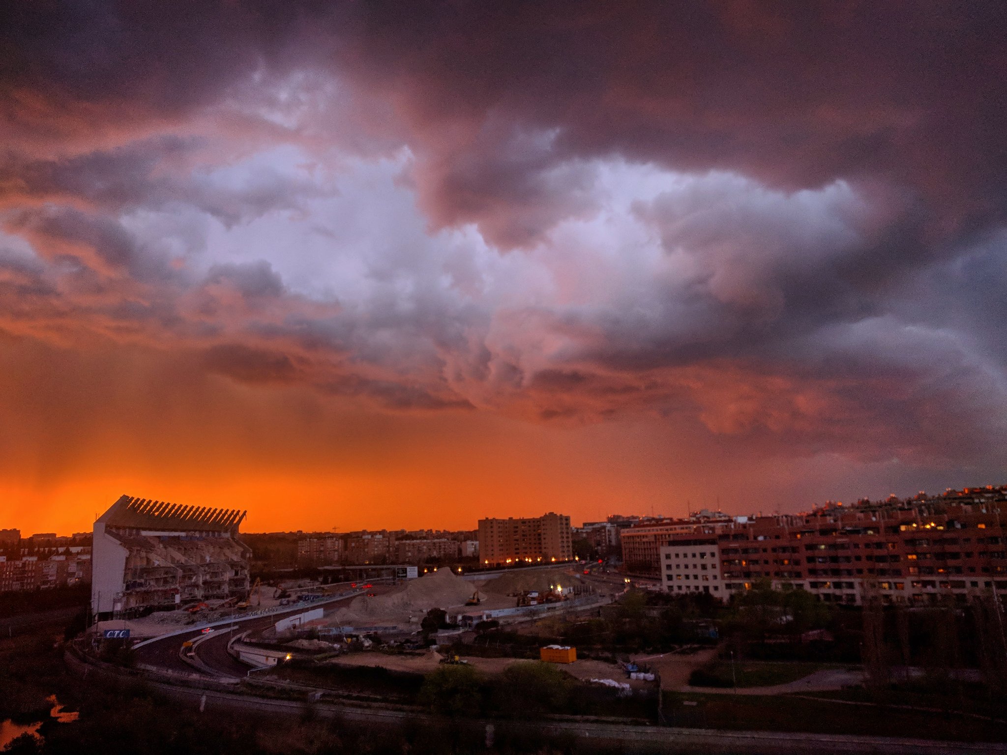 El Estadio Vicente Calderón, en sus últimos días (Foto: Rubén Gutiérrez).