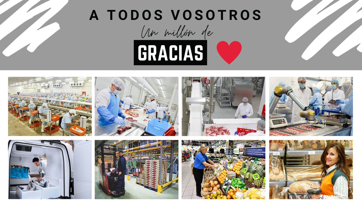 FPSFoodtec's tweet photo. ¡Gracias a todos los profesionales del sector sanitario y sector de la alimentación, desde los centros productivos al personal de los supermercados, cadena logística,  sector limpieza, transporte, y tantos heroes anónimos. Bravo por vosotros!💪 https://t.co/ZPAzoVD9Ih