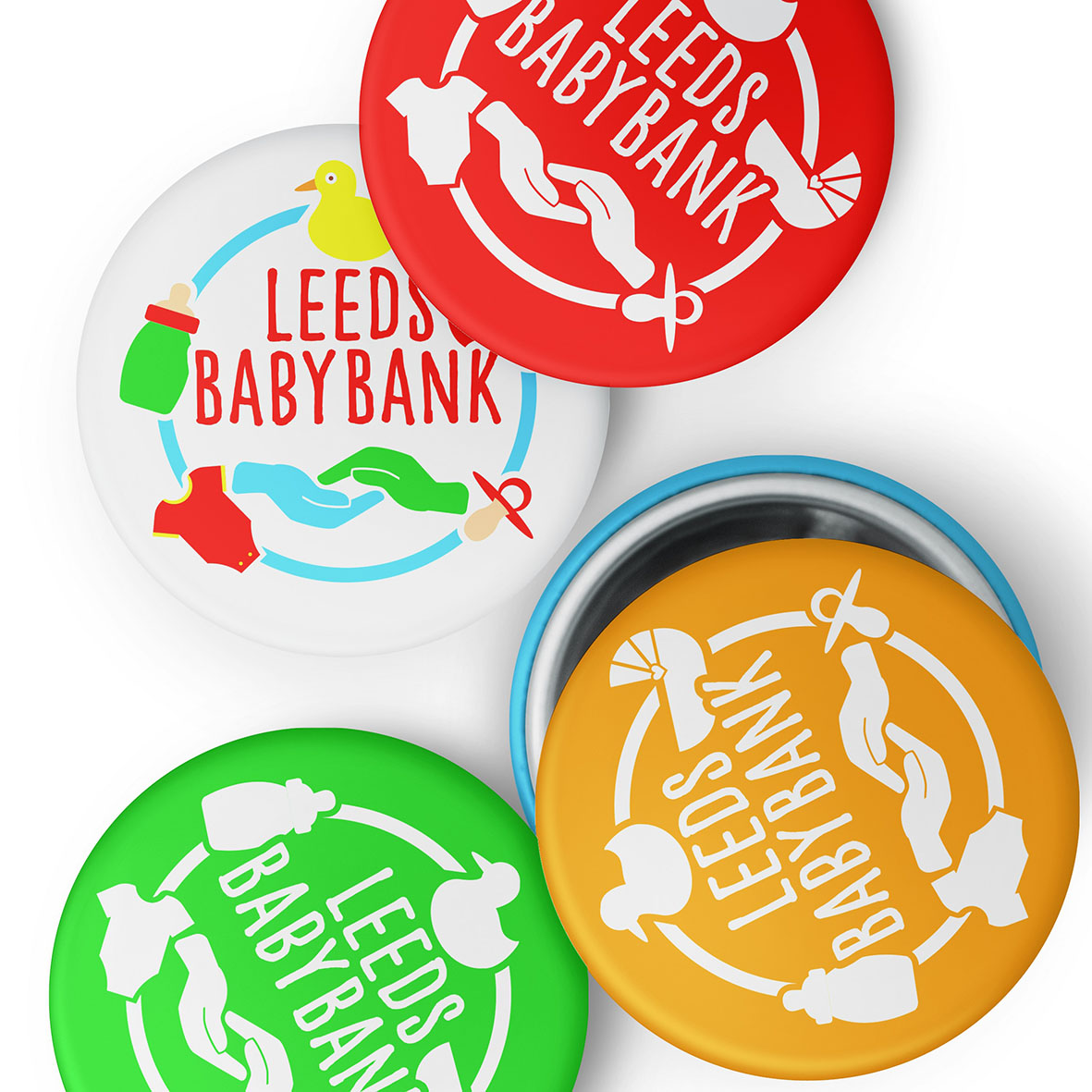 Logo for Leeds Baby Bank. Great charity helping children and families in need of essentials for life. ⁣
⁣⁣
⁣#logodesign #charity #leeds #branding