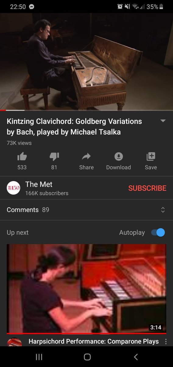 Day 46 of sending  @JoshuaRush music until he likes one or responds Bach - Aria from the goldberg variationsPerformer - Michael Tsalka.I actually meet Michael 2 weeks ago and hopefully if not canceled cause of covid-19, have a masterclass with him.