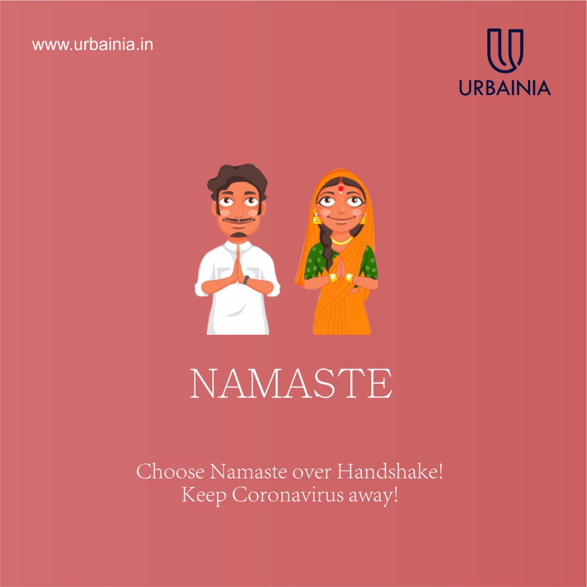 Urbainiaspaces's tweet photo. #COVID19
Follow your traditions, Say Namaste &amp; Keep distance from #Coronavirus

#Urbainia #UrbainiaSpaces #UrbainiaTrinityNX #GreaterNoidaWest #RealEstate #Investment #Advantages #ITSpaces #ITESSpaces #Business #Residential #CoronaAlert #CoronaOutbreak #CoronavirusOutbreak https://t.co/n2vCwaeemu