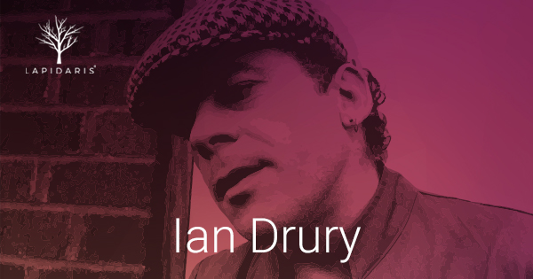 We remember singer and writer Ian Drury today, who passed away in 1997.
For details about Lapidaris please visit lapidaris.com/uk #IanDrury #blastfromthepast #oldschoolmusic #RIP #onthisday
