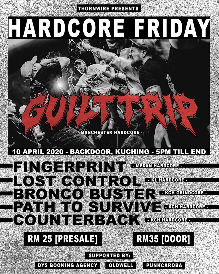 MuzikpediaM's tweet photo. Metal Head semua ! Sedia ke belum nak gegarkan bandar Kuching ? Jangan lepaskan peluang ni, kasi harok satu kali geng dekat HARDCORE FRIDAY. 😱😱

📍 Backdoor,Kuching
📆 10 April 2020
⏰ 5 PM

#MuzikiniMalaysia #sapotlokal #BroncoBuster #PathToSurvive #Counterback #hardcorefriday https://t.co/FuTdmacAnr