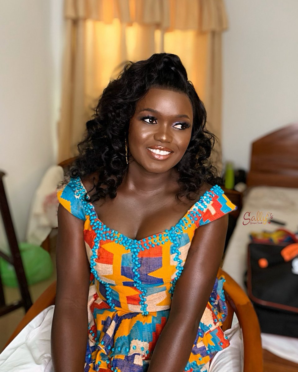 Melanin bride 😍😍😍 Your dark skin is safe with us lovelies. 
Book us on your special day.
For bookings and enquiries call or text 0205745799 / 0554187440