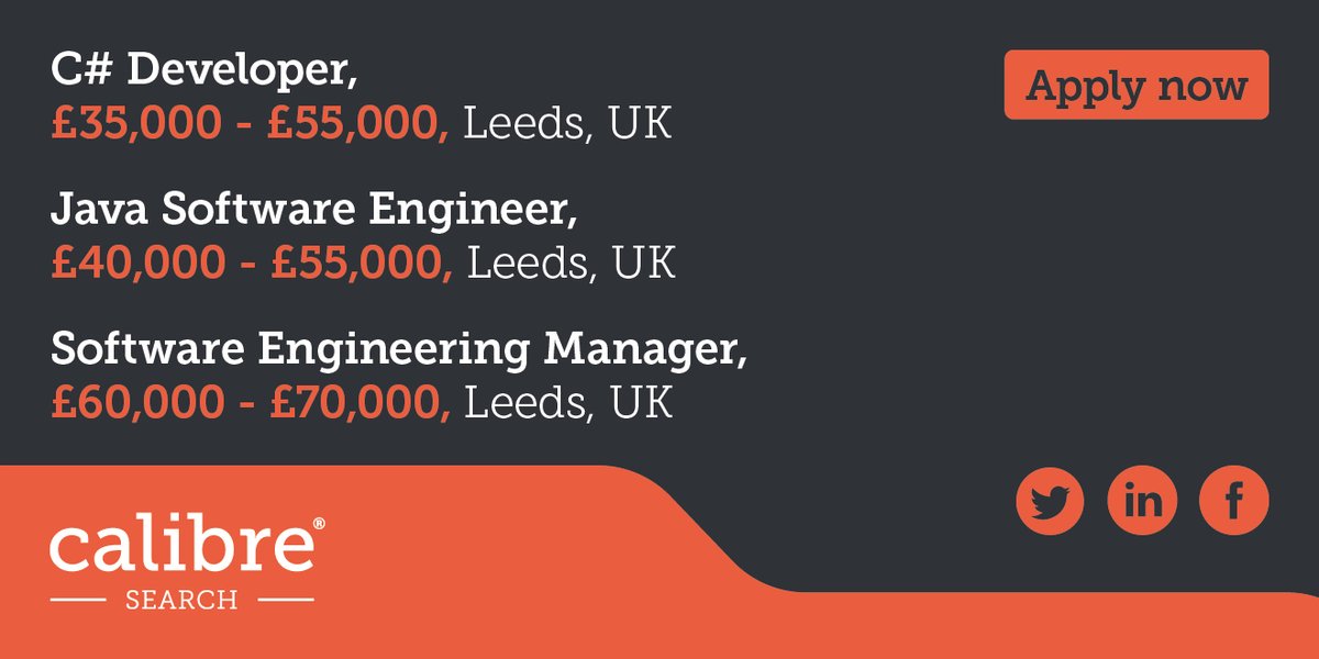 CalibreIT's tweet image. Are you looking for a new role in the #IT industry? We have various jobs available on our site now, including #JavaSoftware #Engineer and many more.
bit.ly/2NNIob8