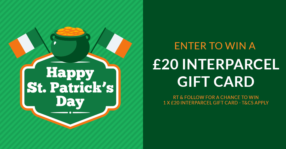 WIN £20 to spend at interparcel.com this #StPatricksDay. Simply RT &amp; Follow for a chance to win a £20 voucher to spend at interparcel.com. UK only, T&amp;Cs apply tinyurl.com/s2ul29z ends midnight 17.03.20 #Competition #win #Giveaway
