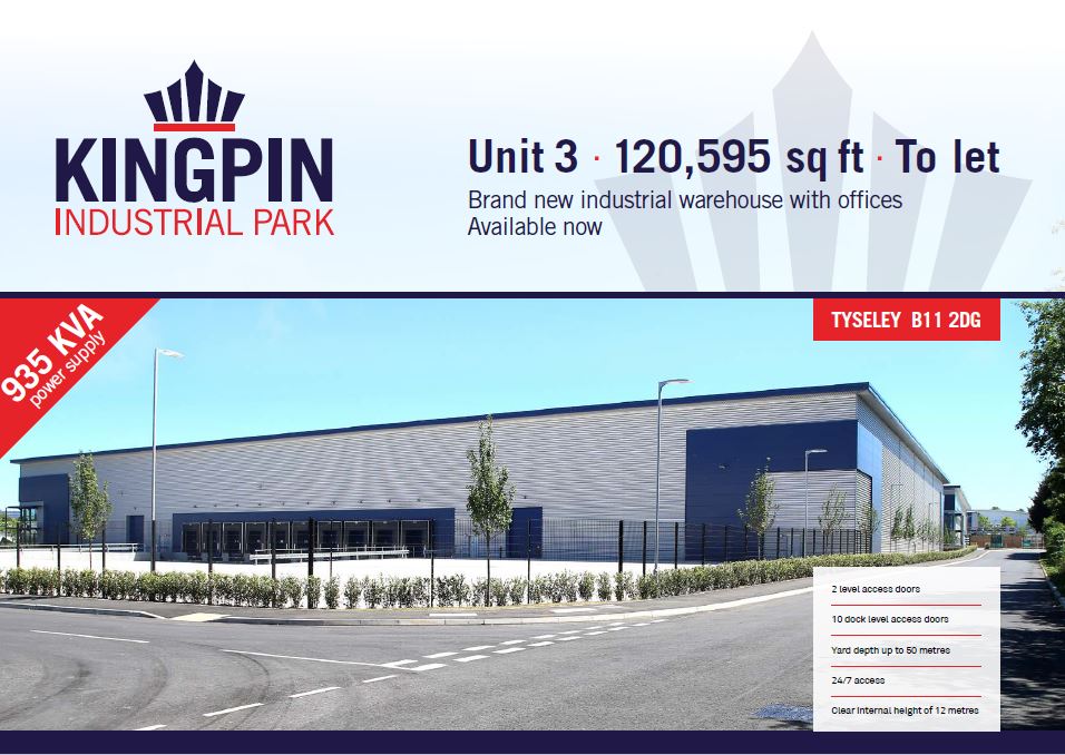 stevejaggersjll's tweet image. On the morning of #Thursday 19th #March I'm in #Tyseley, #Birmingham. If you require #warehouse #industrial #manufacturing space I might have the building for you. We have Mucklow Park, units from 5,230-14,431 sqft and unit 3 Kingpin, 120,595 sqft, let me know if you want to view