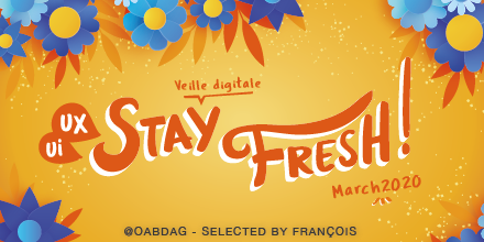 STAY FRESH Mars 2020 by François

#Digital #DesignThinking #UX #UI 

En ces temps de confinement, il est bon de se cultiver l’esprit :
stample.com/link/libraries…
Merci <a href="/WalterStephanie/">Stef Walter -- Not here anymore, see you elsewhere</a> <a href="/chipcullen/">Chip Cullen</a> <a href="/Gartner_inc/">Gartner</a> <a href="/UXRepublic/">UX-Republic</a> <a href="/github/">GitHub</a> <a href="/FabriqueDuNet/">La Fabrique du Net</a> <a href="/UyenVickyVo/">Vicky Vo, @vickyv196 on 🧵</a> <a href="/LinkedIn/">LinkedIn</a> <a href="/LesEchos/">Les Echos</a>