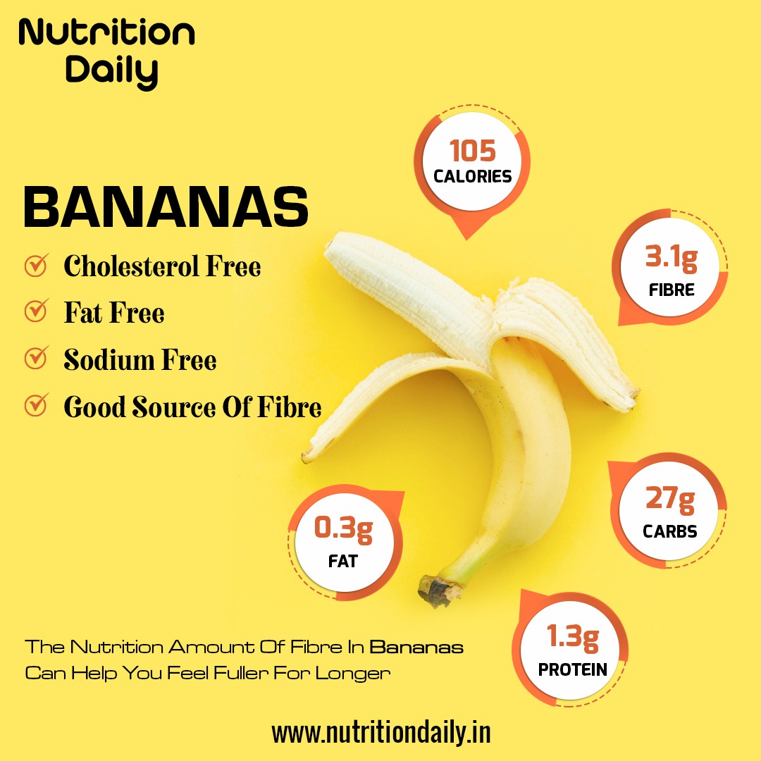 nd_health_india's tweet photo. Bananas The Nutritional Powerhouse, Packed With Energy Giving Carbohydrates and Keeps You Fuller For Longer Time! 
#NutrionDaily #Healthyfood #HealthyLife #GoodnessOfBanana #Nutritonal #Powerhouse #TuesdayThoughts https://t.co/M050zpQY8j