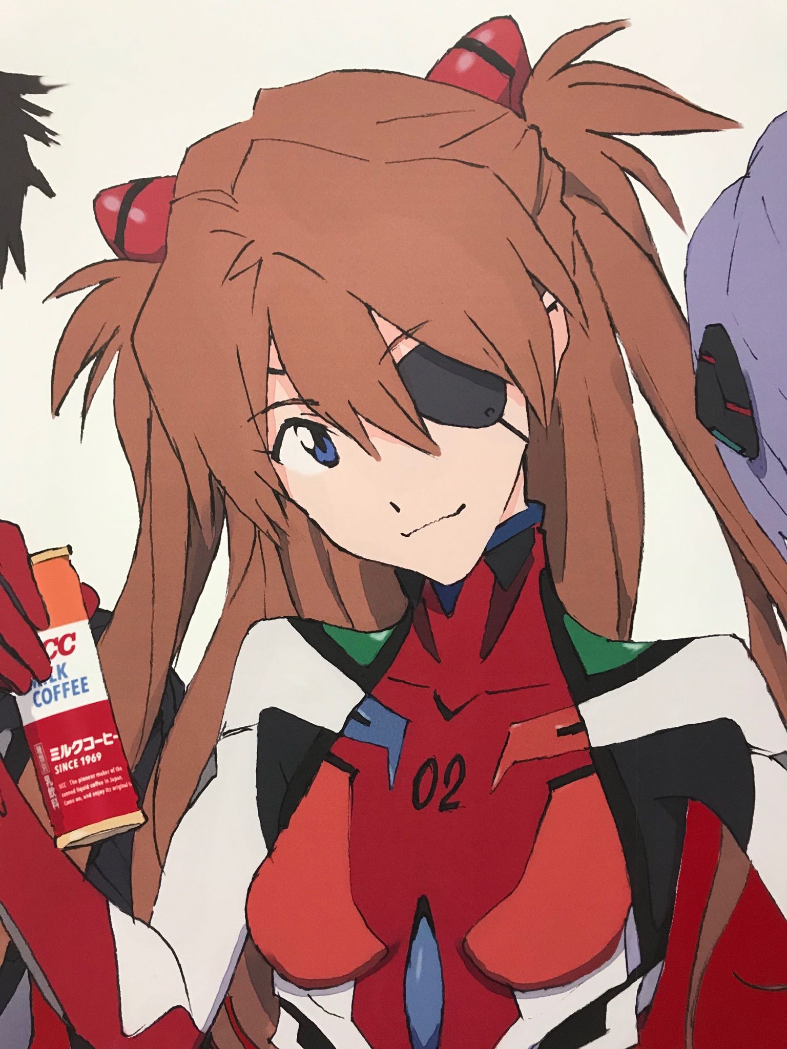 えあドッ夕ー 本田雄さんの新規絵 アスカさんの胸元の色が左右非対称なのはエヴァの呪い的なアレ まさかの塗りミス T Co Z0yysllfdq Twitter