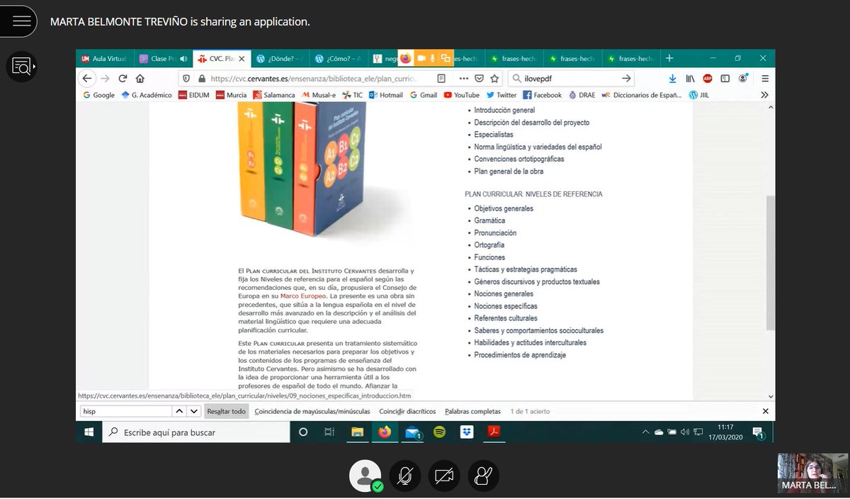amalconesae's tweet photo. Hoy en SICUE forzado de la @UMU a la @UNED: clase práctica de "Español Segunda Lengua/L2". 

Gracias a los docentes por el esfuerzo de adaptar lo presencial a lo virtual, y a @AticaUM por tener listas las herramientas para poder hacerlo. https://t.co/9FRBg5SMtO