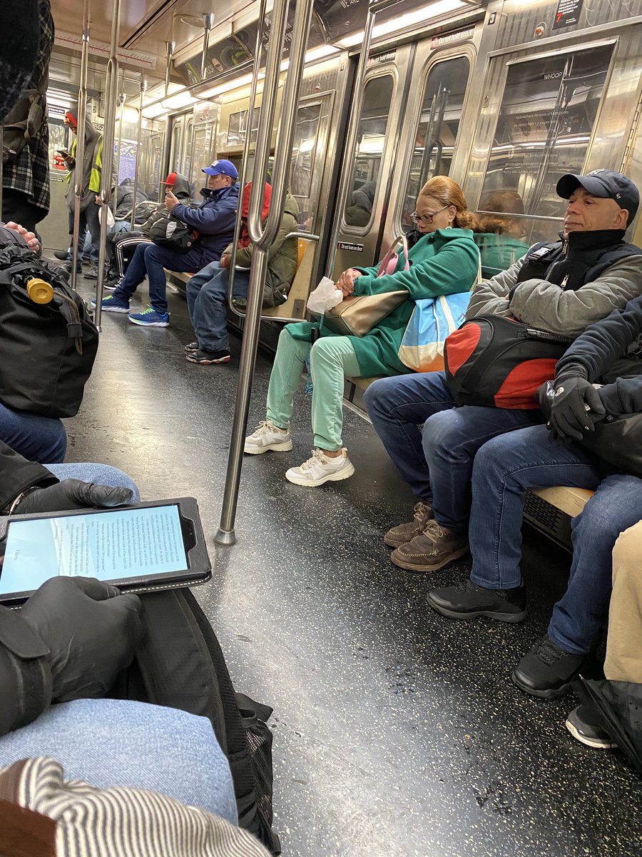 Renablech's tweet image. This is what a 4:30am 1 train looks like when you shut down the A train during the night.  Where’s the social distancing?  #SocialDistancing #MTA #nyc #reallynyc? #nycmta