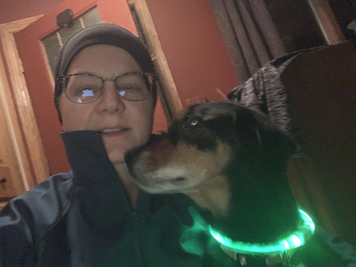 Love this and seeing the smiling face of Lily. Ready to take my daily walk with my favorite walker - Hershey!