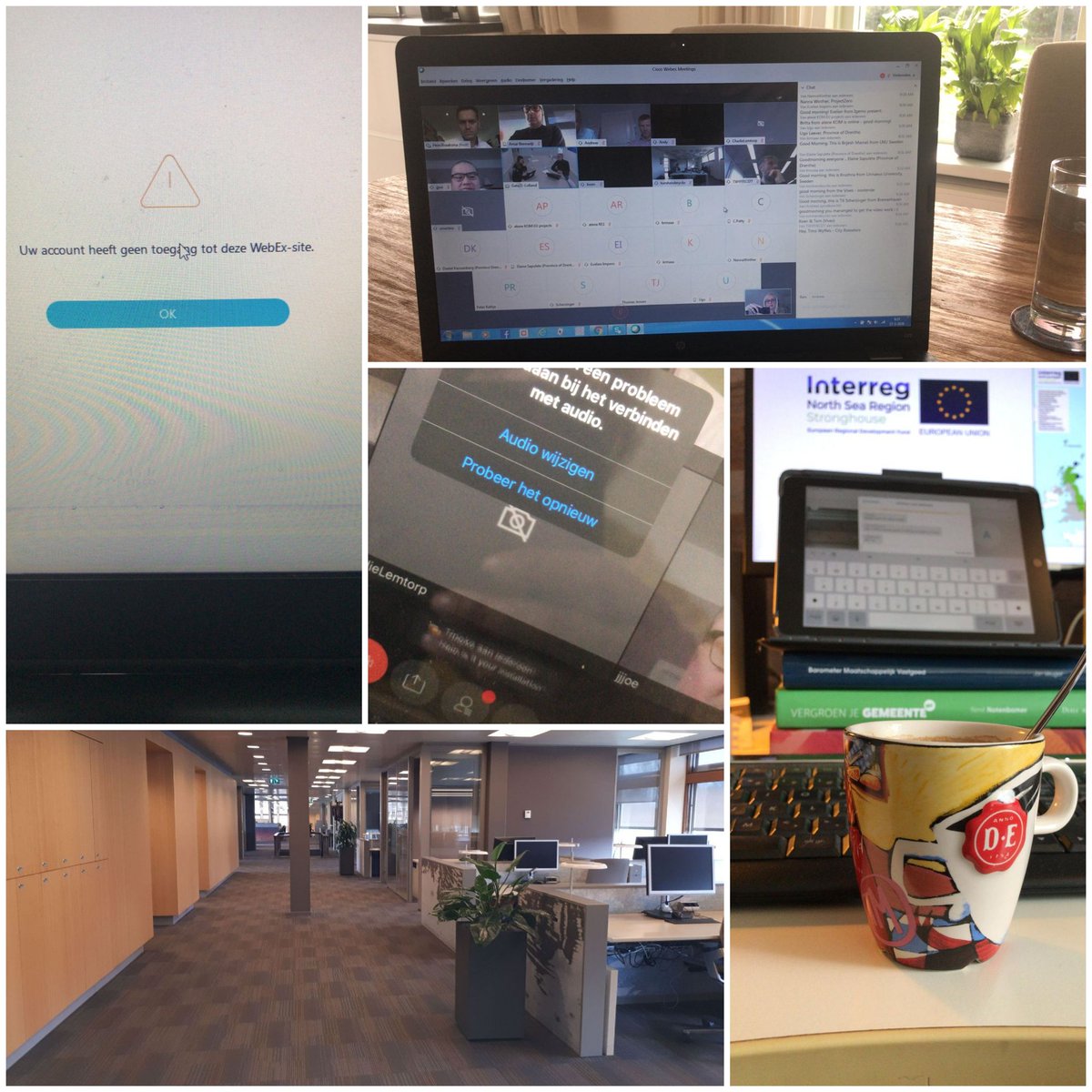 Stronghouse3's tweet photo. Getting things done...but differently. #facingthechallenge #soundisgone #stronghouse #strongcollaboration @NorthSeaRegion https://t.co/WG0NvIQr1O