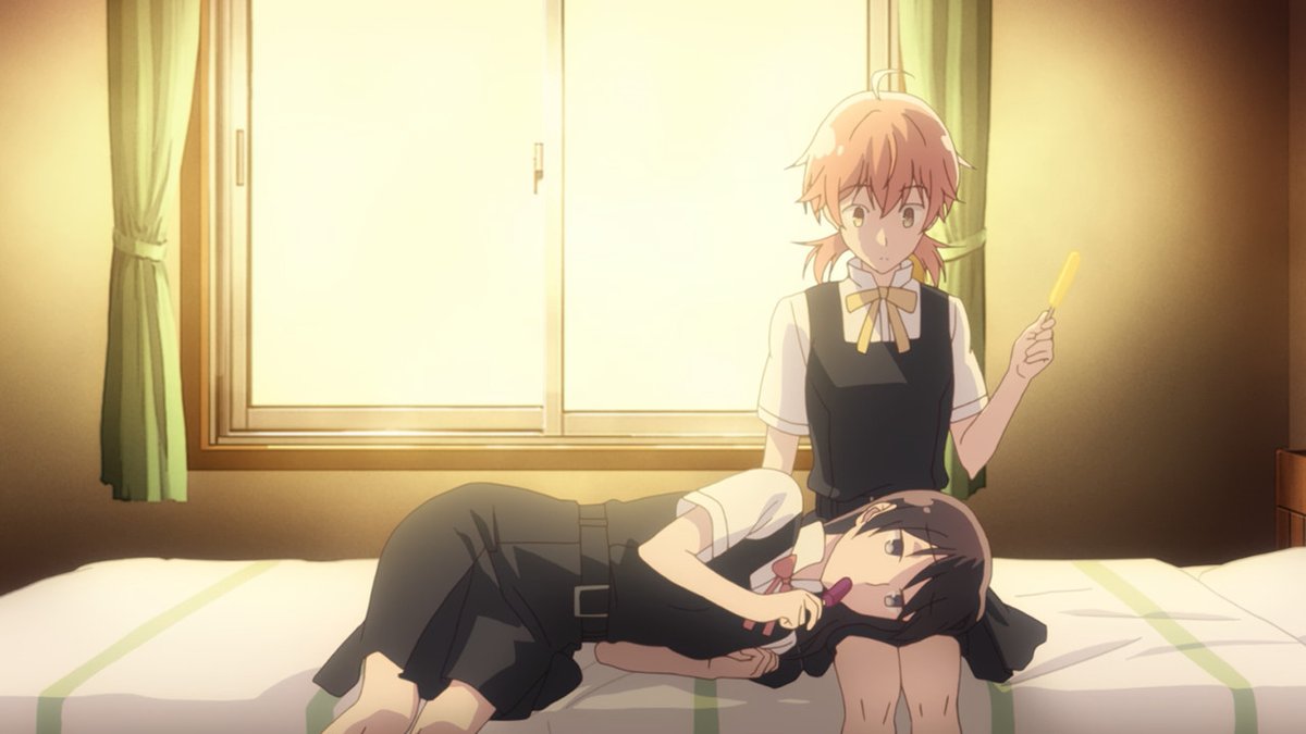 I also want to make a video about Bloom Into You. (I want to do videos about most things but)terrific character drama and intimate study of the nuances of romantic relationships through the eyes of an aromantic protagonist, and the art direction is splendid. Easily recommended.