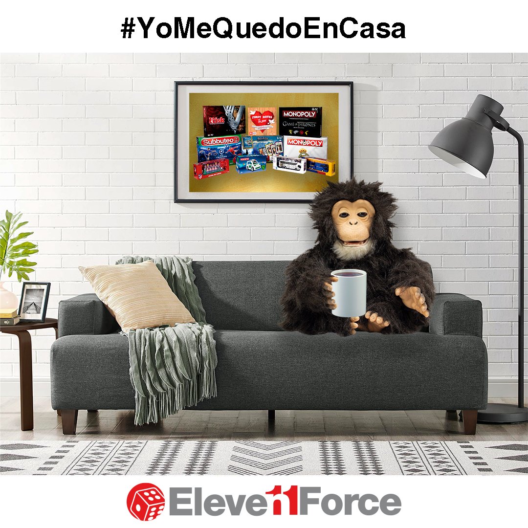 Alberto 🐒 ha decidido quedarse en su cómodo sillón y descansar 🛋️☕. Sigamos las indicaciones de higiene y prevención, de esta forma podremos superar todos juntos esta situación 🙏 #YoMeQuedoEnCasa