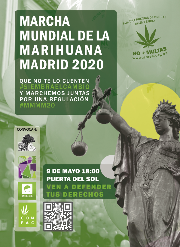 CANNABMED's tweet photo. El 9 de Mayo Marcha Mundial de la Marihuana camina para pedir la regulación del #cannabis y que cese la criminalización y estigmatización. Podéis firmar petición de estas reformas políticas aquí: https://t.co/0IhRr8aEWn
#MMMM2020 #siembraelcambio https://t.co/BweR4hLzqZ