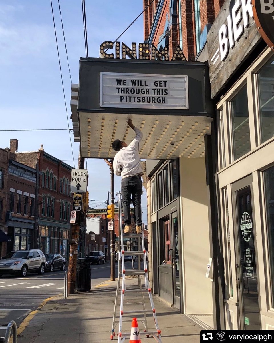 #WeAreInThisTogether 💚🙏🏼 Photo by @VeryLocalPGH of @RowHouseCinema in @lvpgh 
Cc: @SensiMag