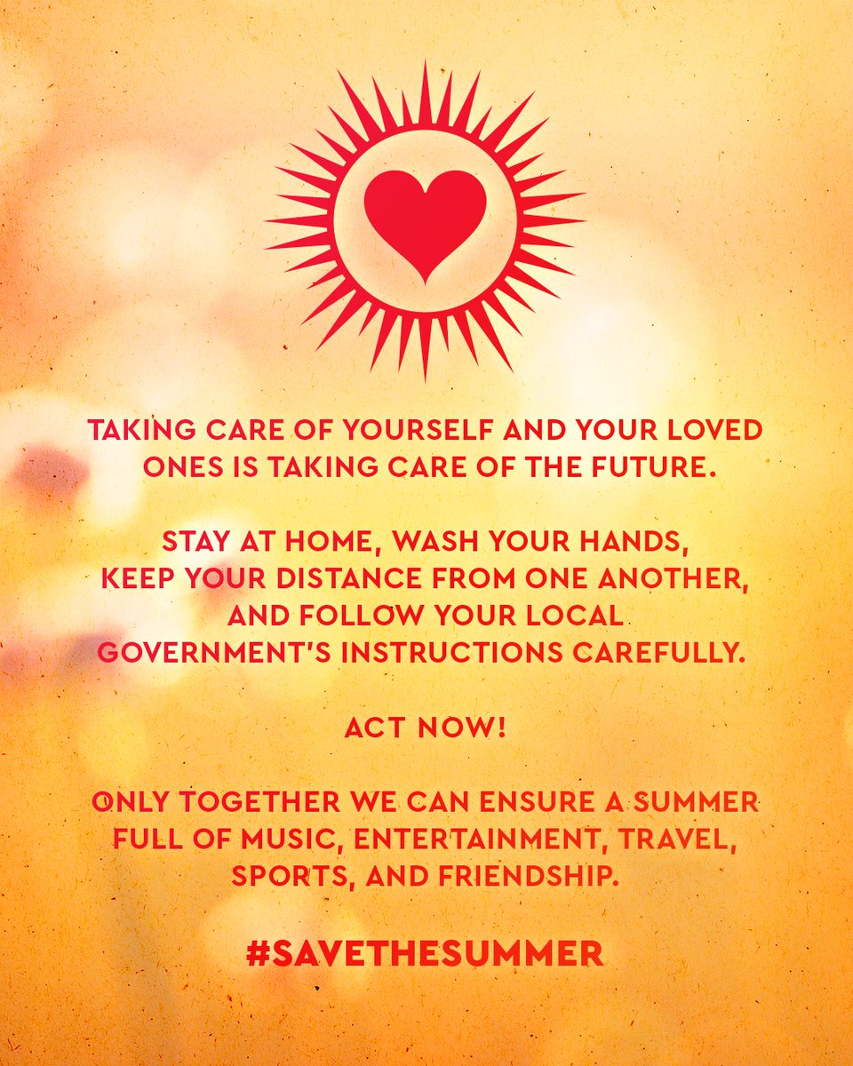 π£οΈ|
24 teams, 1 opponent.
This time, we are all on the same side.
Tactical guidelines:
β
Stay at home
β
Keep your distance
β
Follow the government's instructions
Act like a teammate for everyone who needs support.
Let's beat COVID-19!!!
#BEATCOVID19 #SAVETHESUMMER https://t.co/QVaxcqemhR