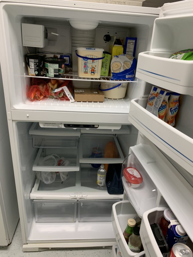 BullRunES's tweet photo. Spent yesterday cleaning our staff refrigerators and taking a joy ride on my Big Wheel. The cake in the fridge was yummy. Thanks for saving me some! @jmpensler_BRES #oneBULLRUN https://t.co/KxoRy5EoNl