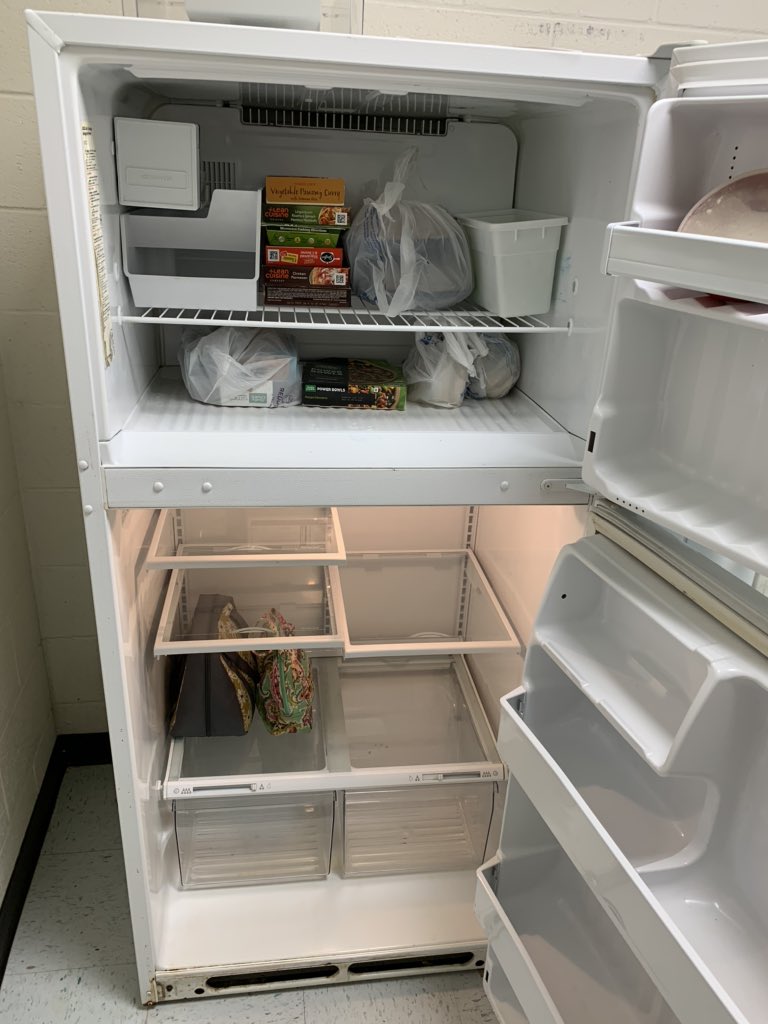 BullRunES's tweet photo. Spent yesterday cleaning our staff refrigerators and taking a joy ride on my Big Wheel. The cake in the fridge was yummy. Thanks for saving me some! @jmpensler_BRES #oneBULLRUN https://t.co/KxoRy5EoNl